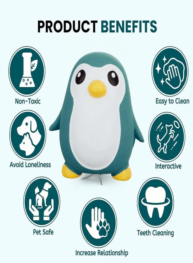 PET FUN Penguin Squeaky Dog Toy | Non-Toxic Latex Rubber Chew Toy for Dogs & Puppies | Soft, Durable & Pet-Safe | Built-in Squeaker for Interactive Play | Color May Vary - Image 5